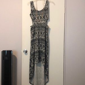 High low dress with cutouts